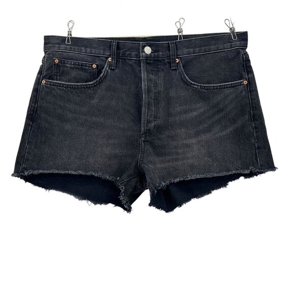 Aritzia Denim Forum The Ex Boyfriend Short Organic Cotton Button Fly Shorts 32 - Picture 1 of 7
